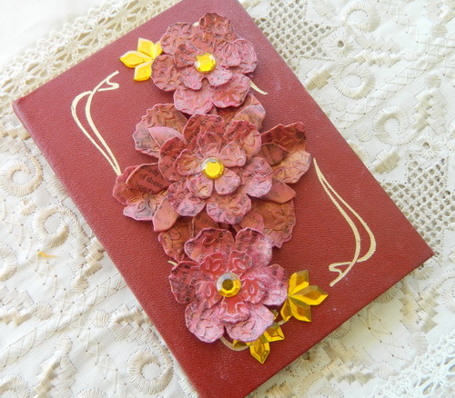 Embellished Notebook with Flowers