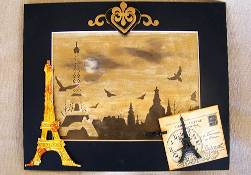 Paris in the Fall Mixed Media Canvas