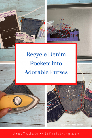 Recycled Denim Pocket Purses - Bella Crafts Publishing