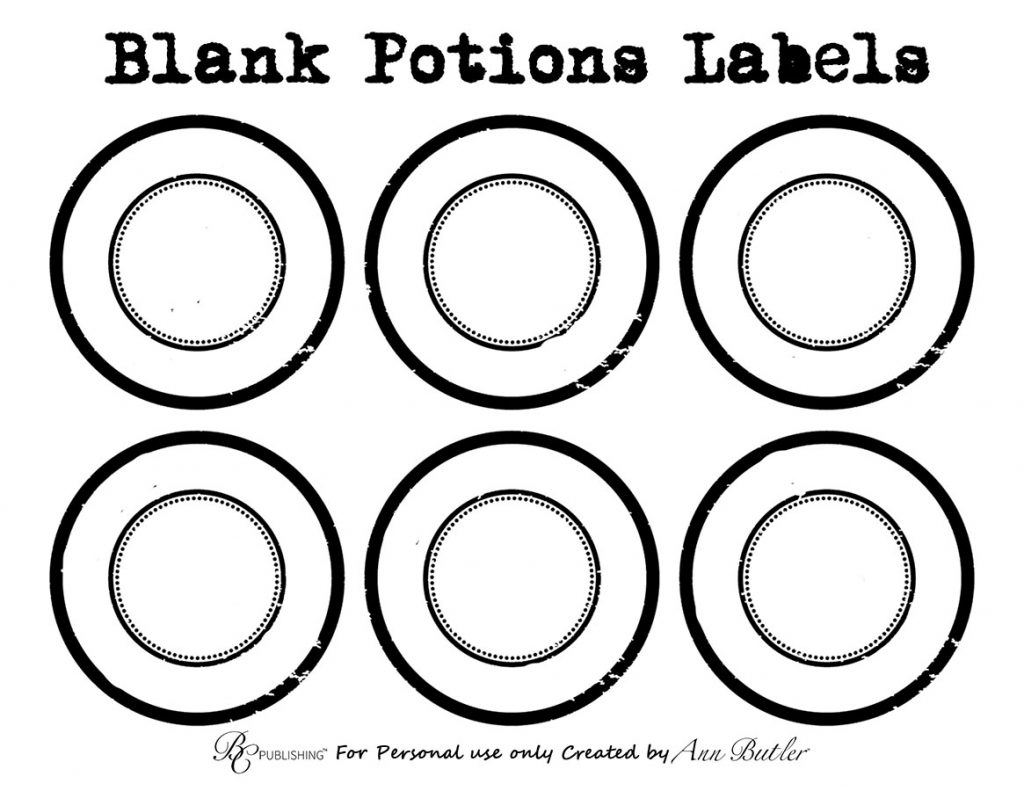 7 Harry Potter Themed Potions Label Printables - Bella Crafts Publishing