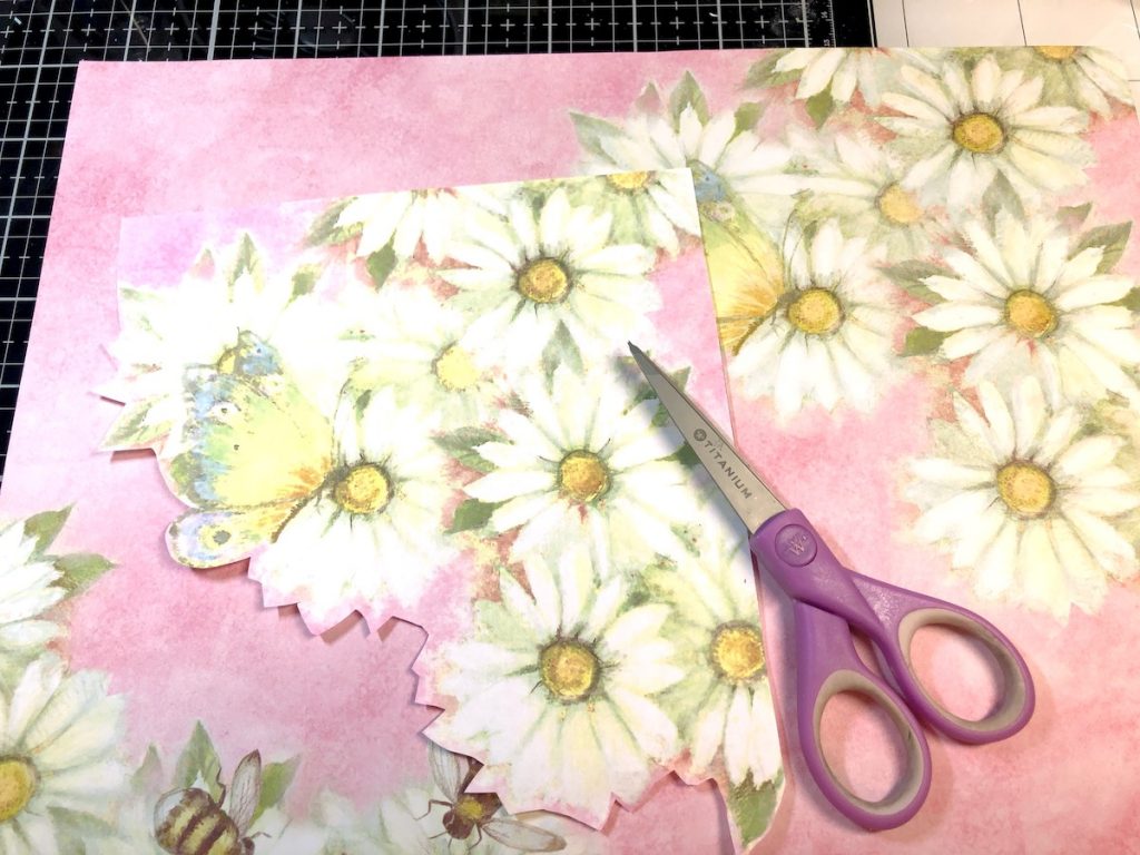 Cut Out a Portion of Patterned Paper