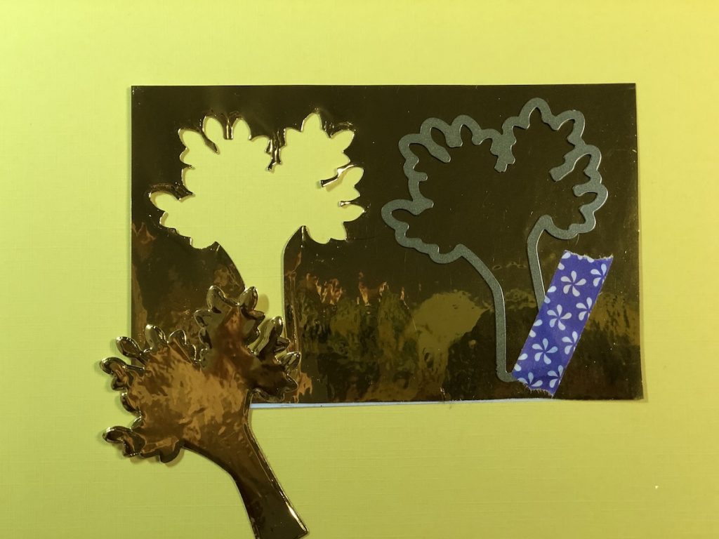 Die Cut Foiled Tree