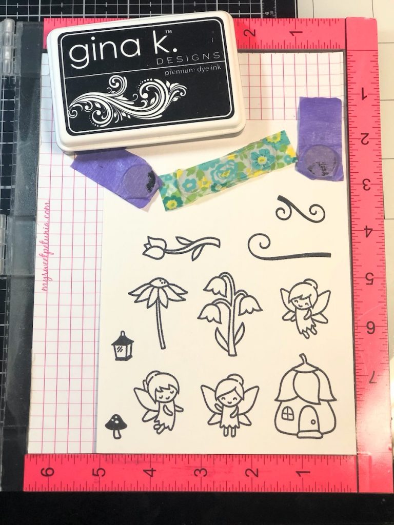 Stamp Images with Black Inkpad