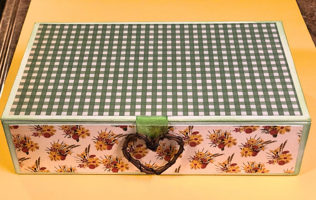 Add Patterned Papers to Box