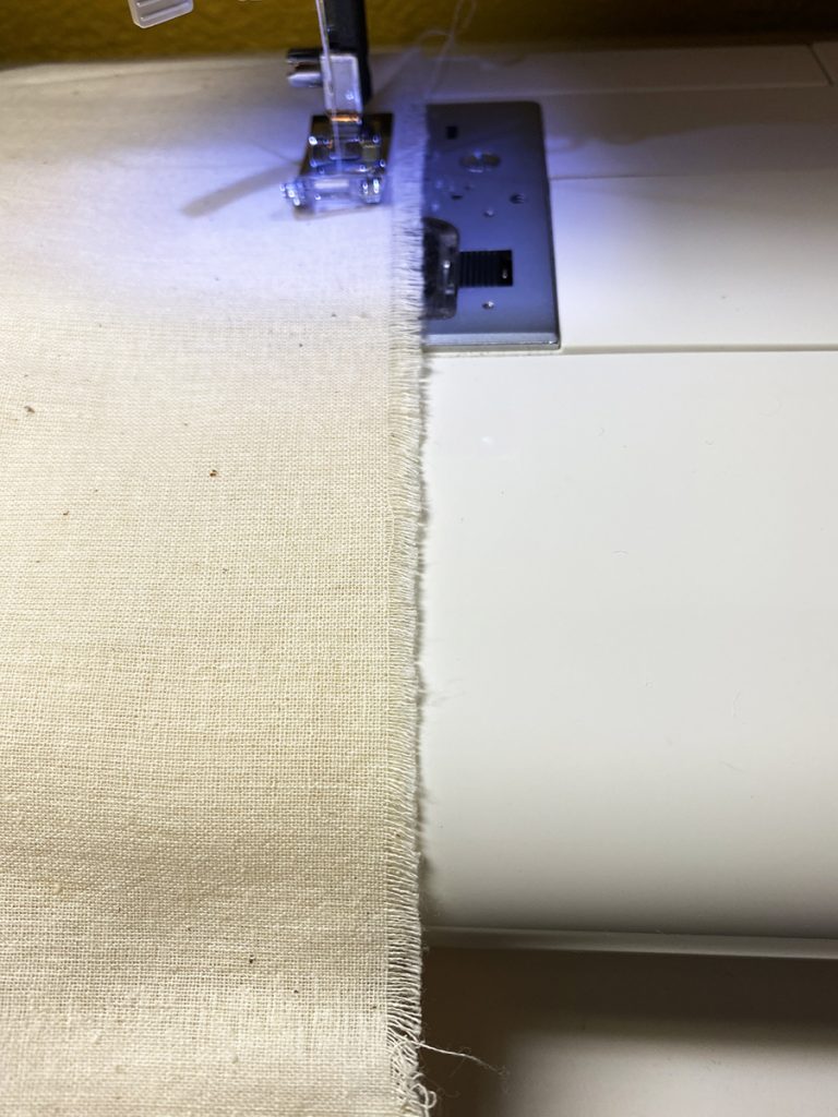 sew a muslin insert for the pillow