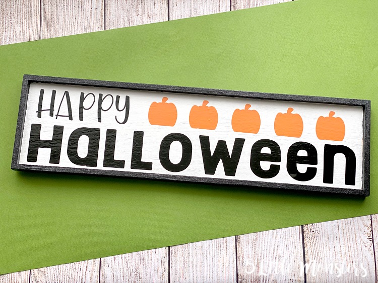 Happy Halloween Sign from 5 Little Monsters