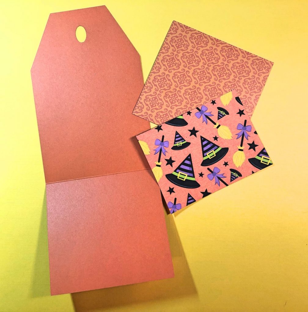 Cut Tag Shape & Patterned Papers