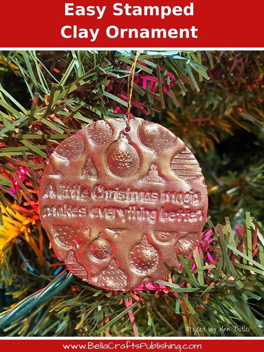 Easy Stamped Clay Ornaments