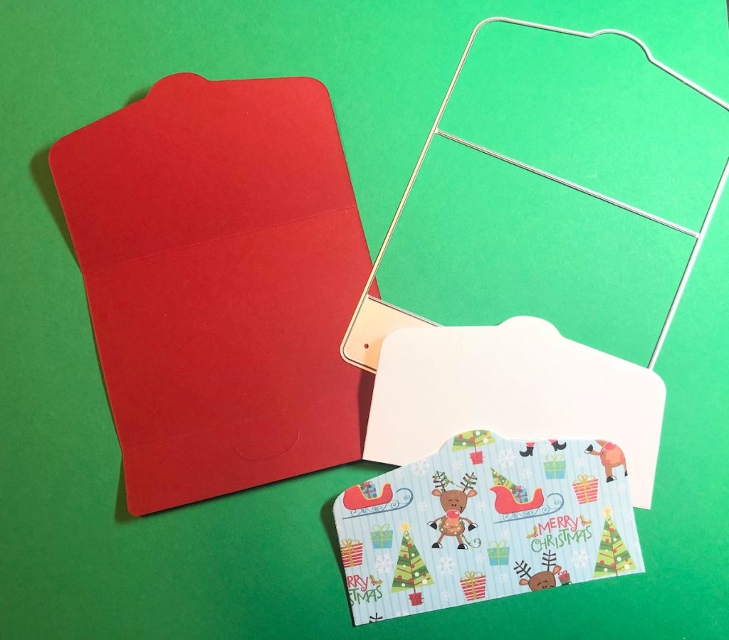 Die Cut Papers with Gift Card Holder