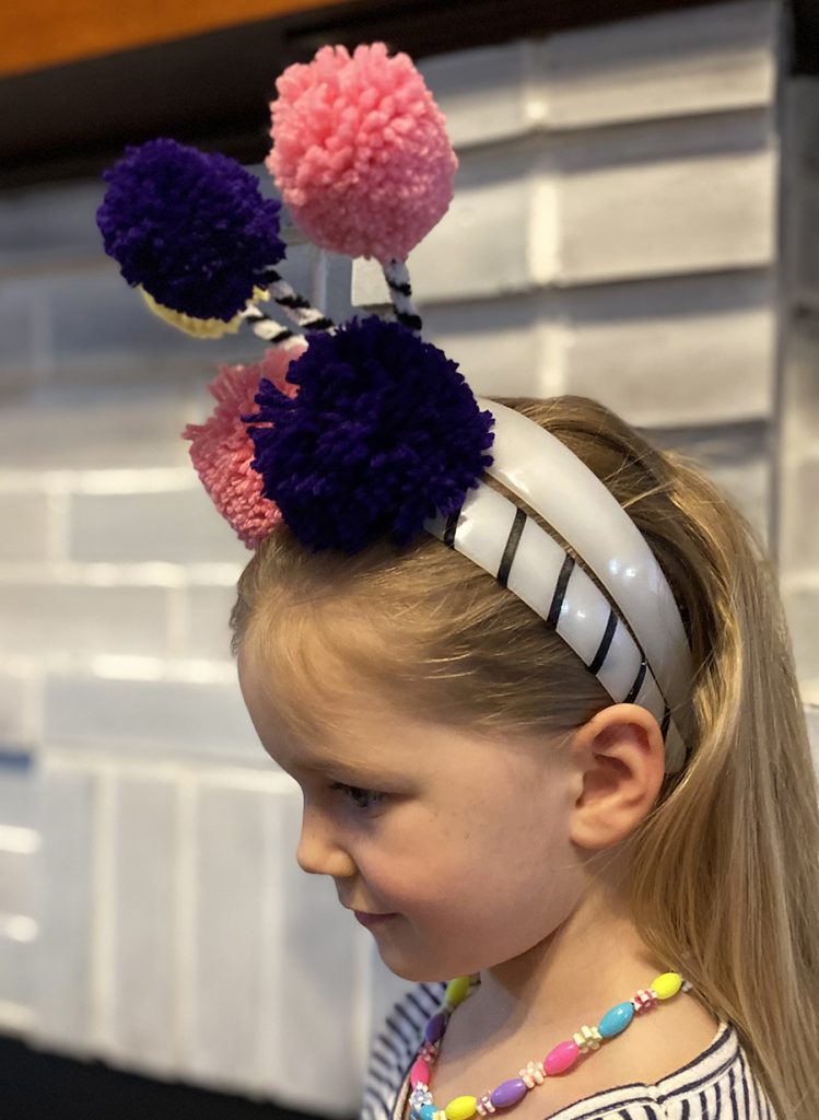 Quick and Easy Pom Pom Lorax Headbands - Bella Crafts Publishing
