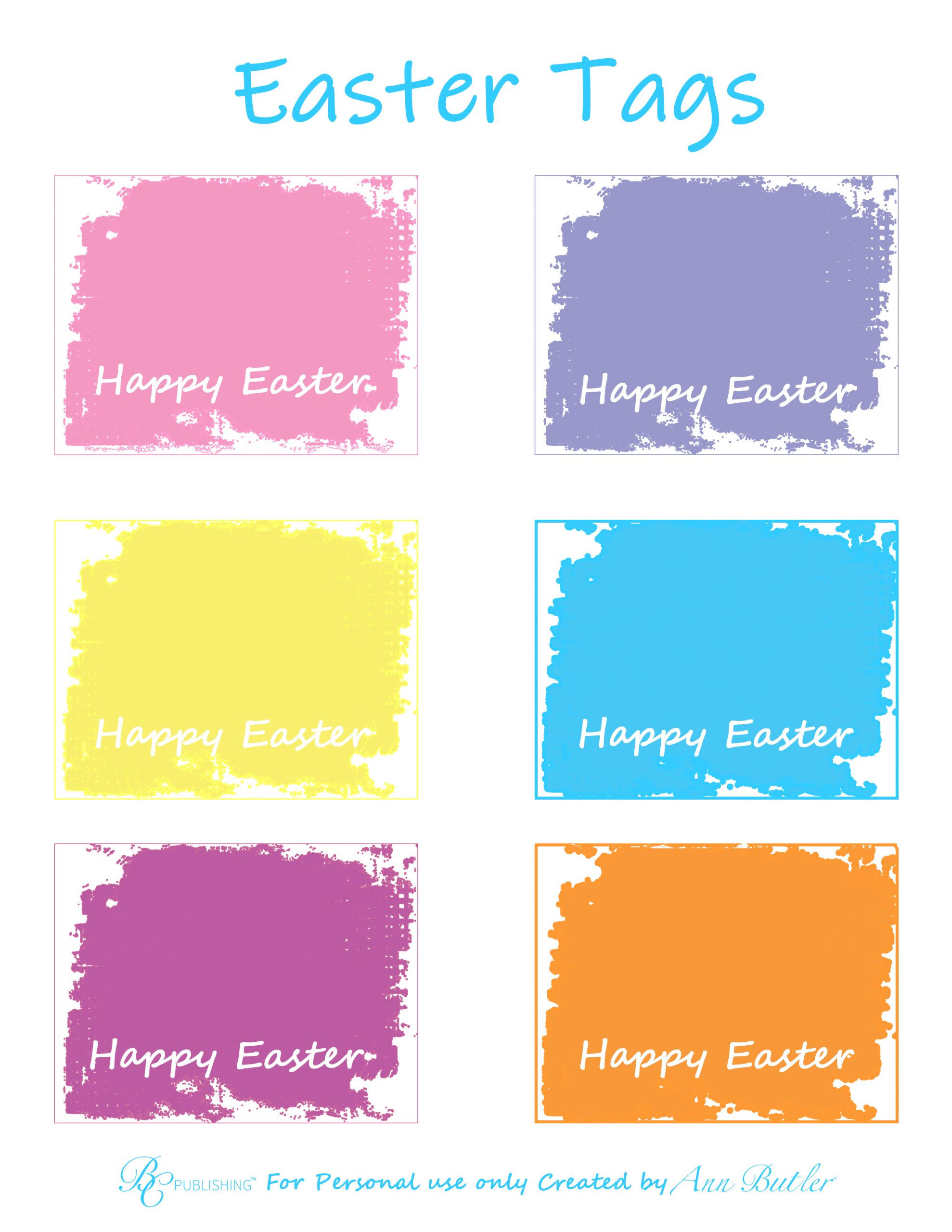 Free Printable Easter Tags Bella Crafts Publishing