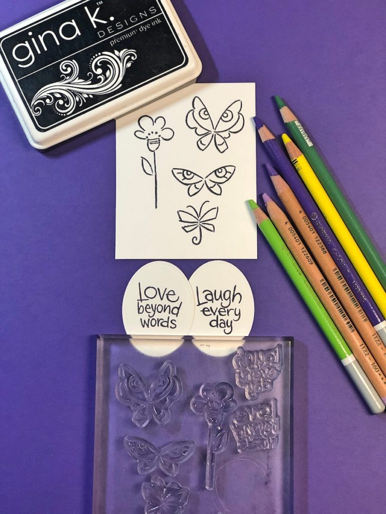 Stamp Images with Black Inkpad