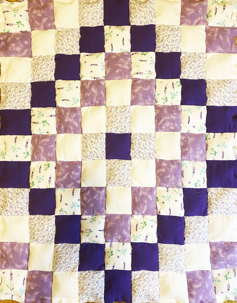Easy Rag Puff Quilt Back