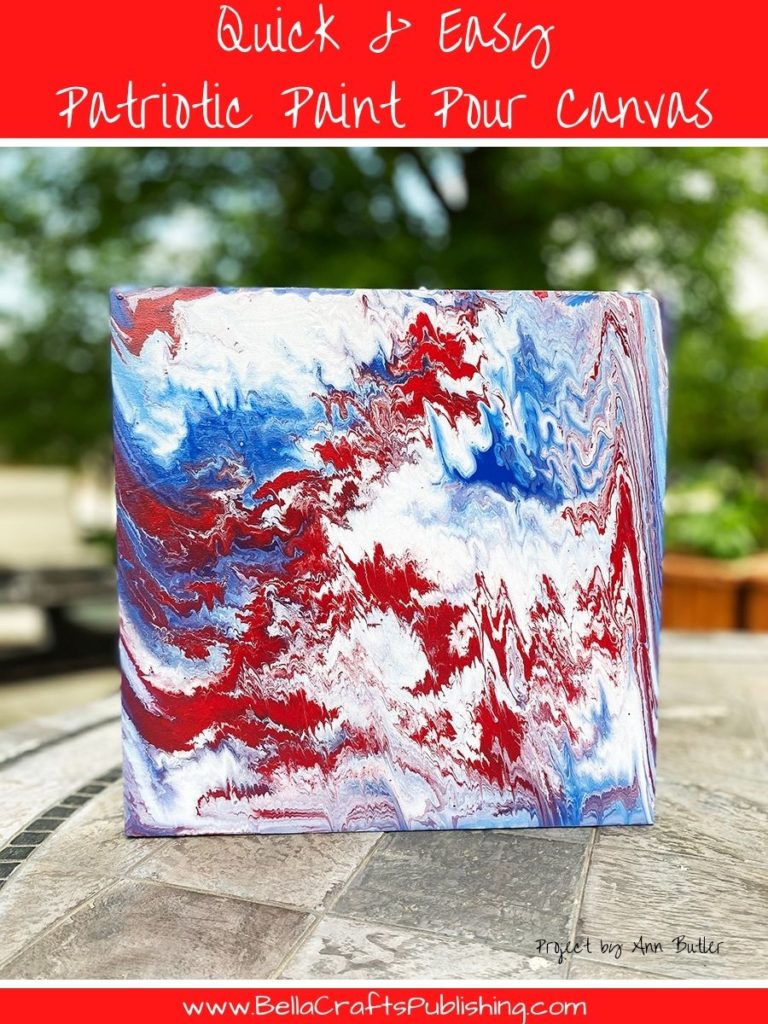 Easy Patriotic Paint Pouring PIN