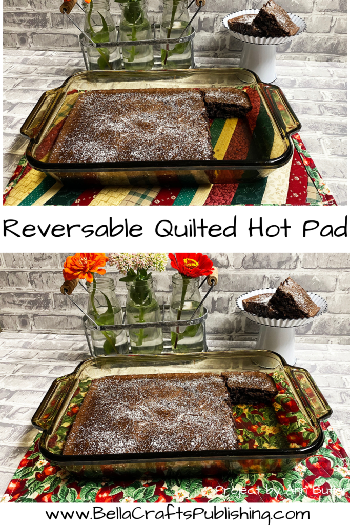 Reversable Strip Quilted Casserole Hot Pad PIN