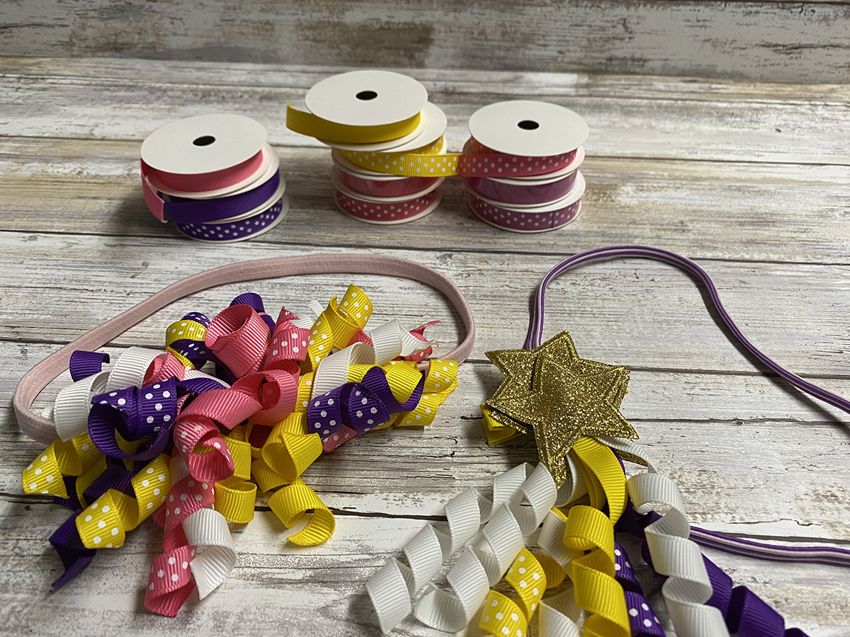 Easy Curly Ribbon Hairbows