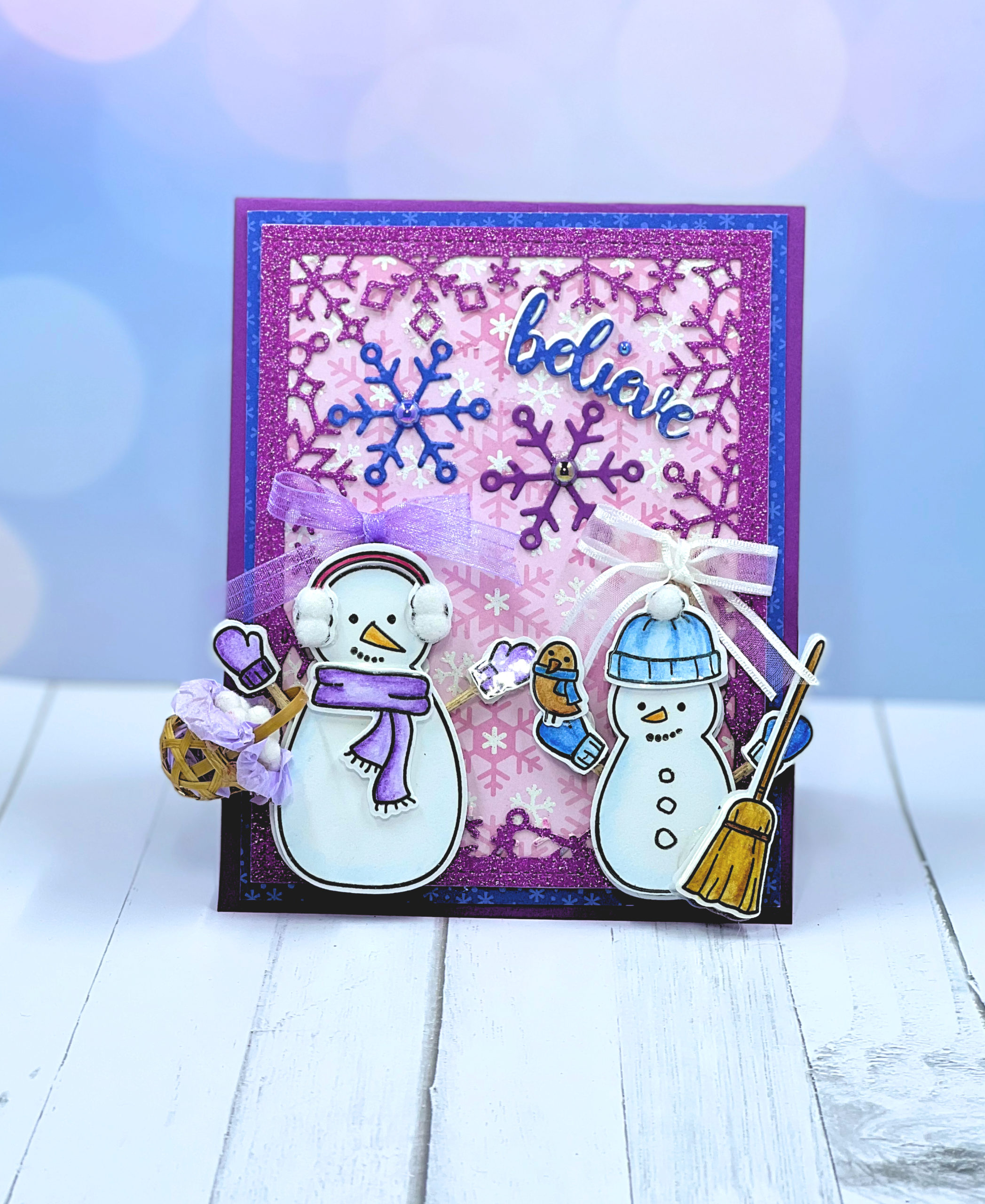 Snowman Card With Detachable Ornament