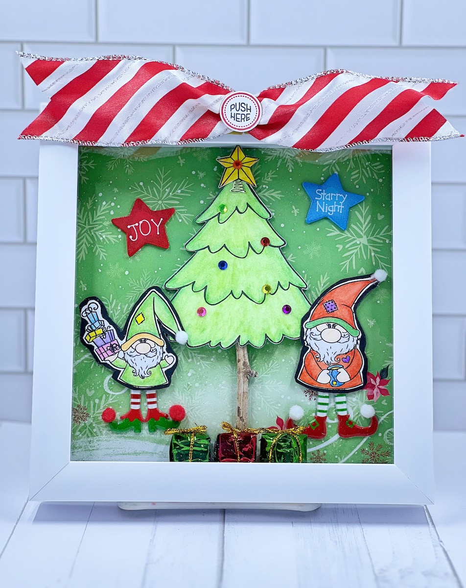 Lighted Holiday Shadow Box