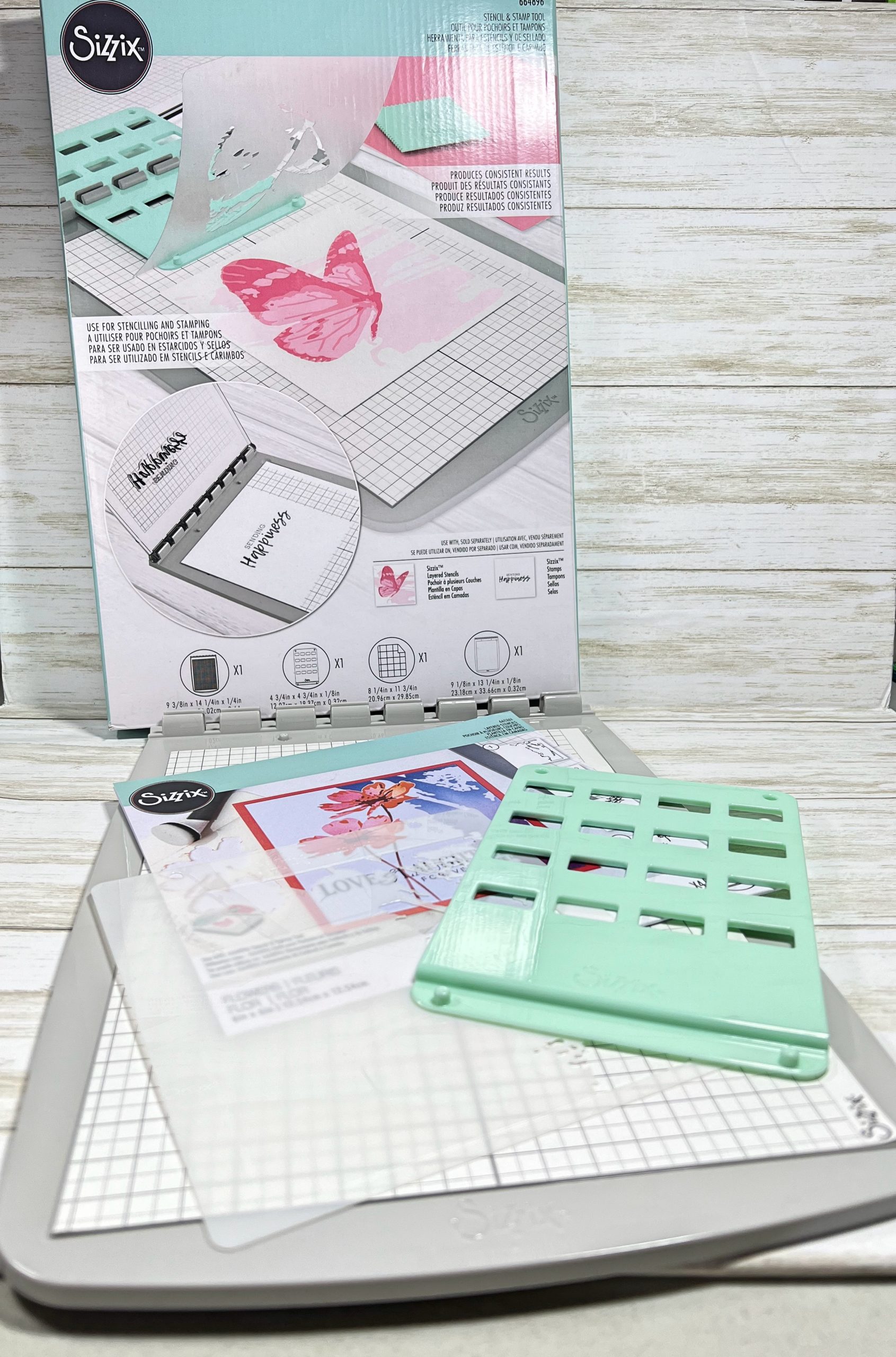 Stenciled Card With New Sizzix Tool
