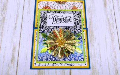 Foiled Sunflower Card