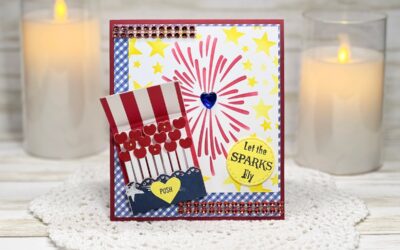 Sparks Fly Lighted Card