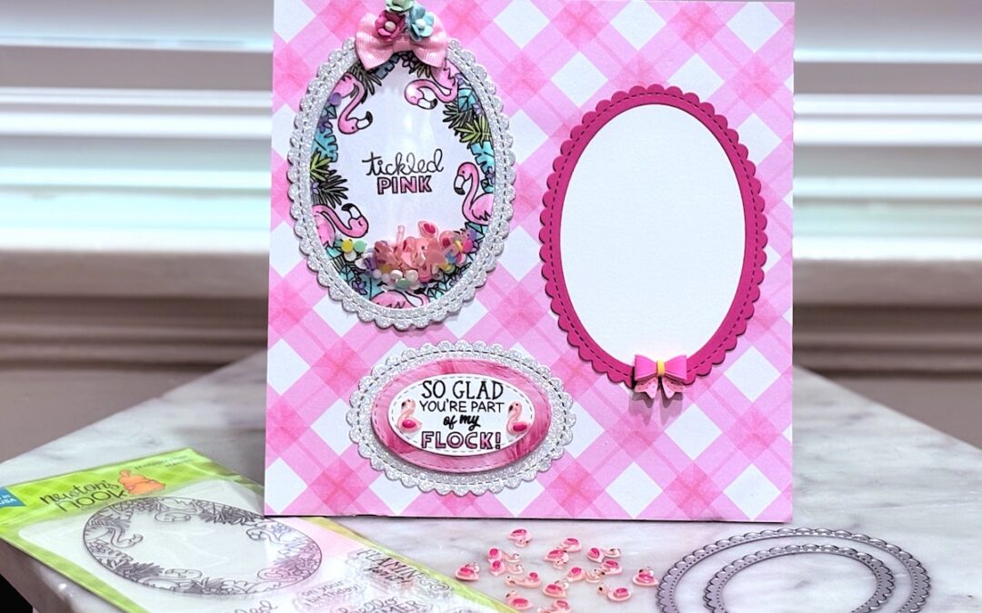 Flamingo Fun Shaker Frame