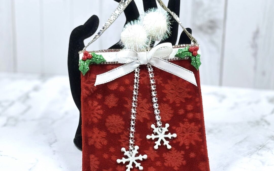 Wrap Your Love: Velvet Stamped Gift Bag