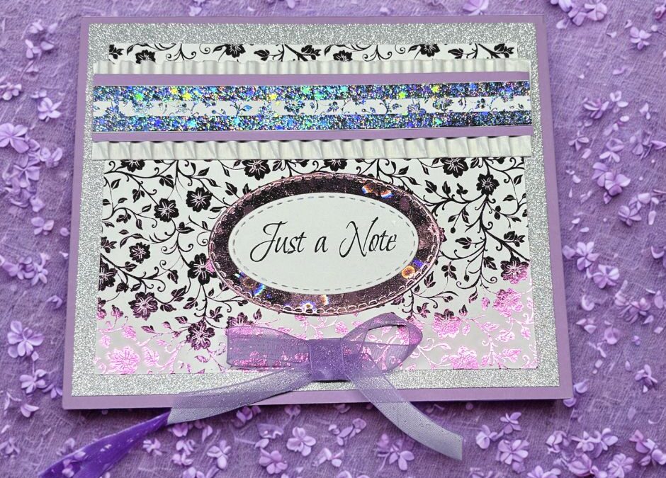 Lavender Wishes Foiled Card