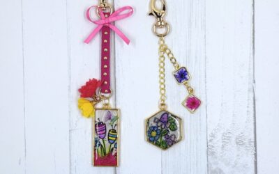 Radiant Resin Keychains