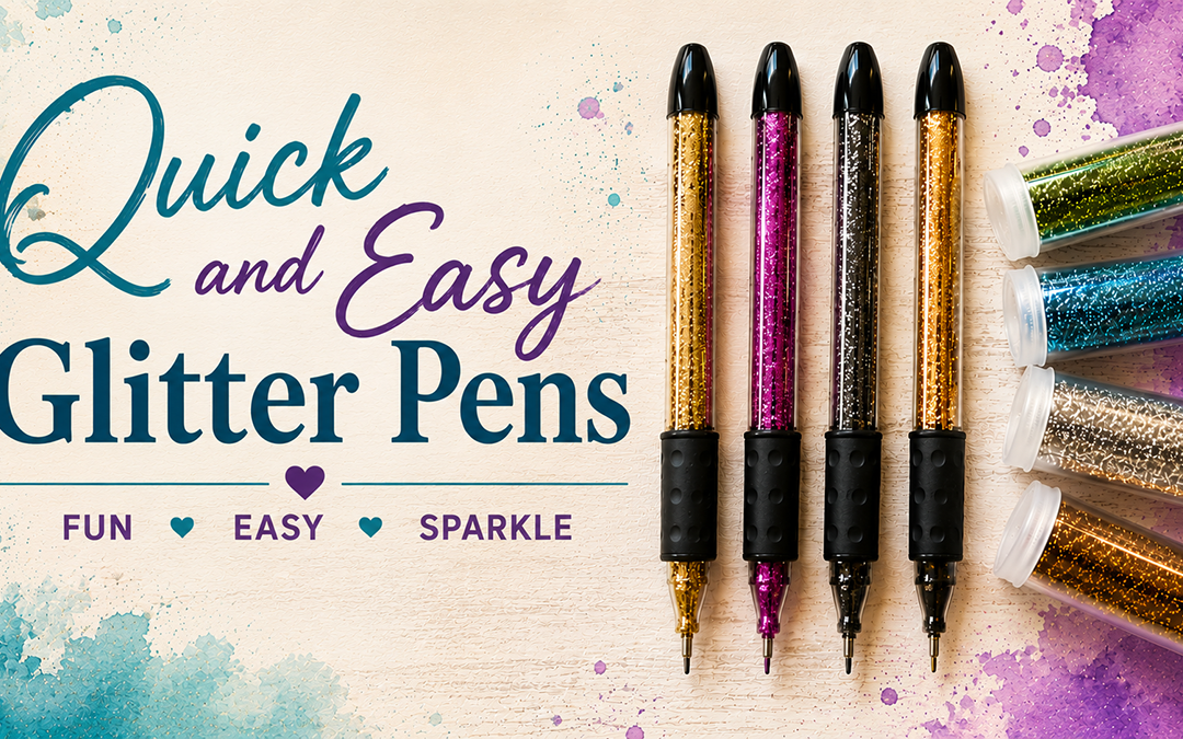 Two New Videos~ Decoupage Centerpiece & Glitter Pens