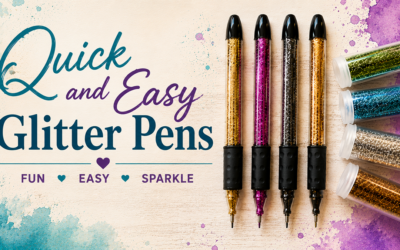 Two New Videos~ Decoupage Centerpiece & Glitter Pens