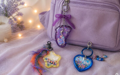 Resin Shaker Keychain Charms