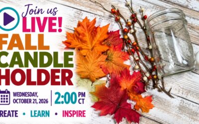 Two New Videos- Merry Little Journal & Fall Candle Holder